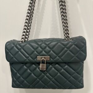 ❌SOLD❌Kurt Geiger Brixton Bag - Green Quilted Shoulder Bag